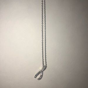 Silver Wishbone Necklace